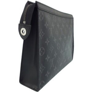 Louis Vuitton Bag Pochette Eclipse Black Voyage Monogram Clutch